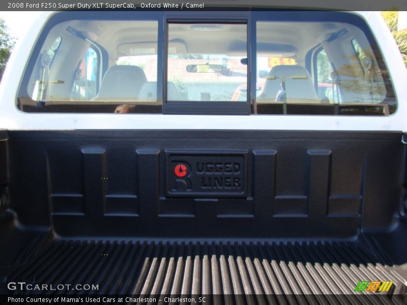 Oxford White / Camel 2008 Ford F250 Super Duty XLT SuperCab