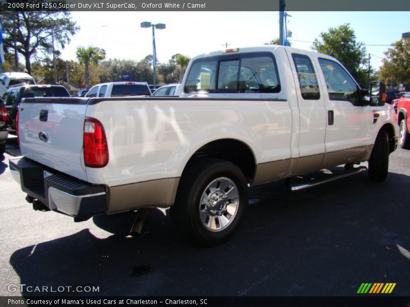 Oxford White / Camel 2008 Ford F250 Super Duty XLT SuperCab