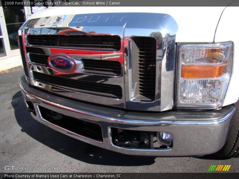 Oxford White / Camel 2008 Ford F250 Super Duty XLT SuperCab