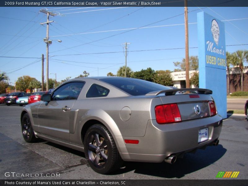 Vapor Silver Metallic / Black/Steel 2009 Ford Mustang GT/CS California Special Coupe
