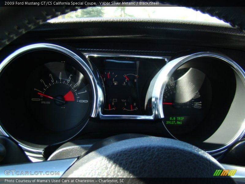 Vapor Silver Metallic / Black/Steel 2009 Ford Mustang GT/CS California Special Coupe