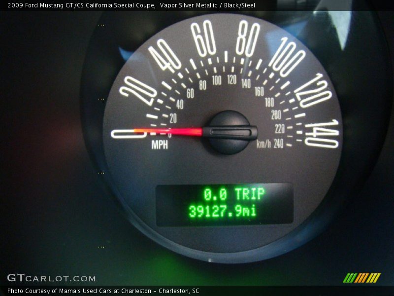Vapor Silver Metallic / Black/Steel 2009 Ford Mustang GT/CS California Special Coupe