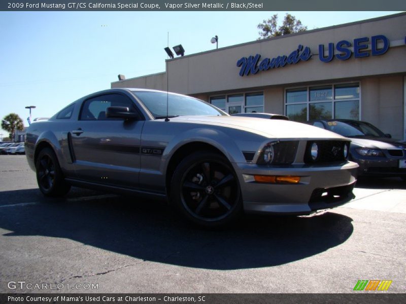 Vapor Silver Metallic / Black/Steel 2009 Ford Mustang GT/CS California Special Coupe