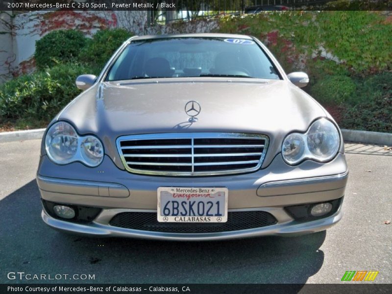 Pewter Metallic / Black 2007 Mercedes-Benz C 230 Sport
