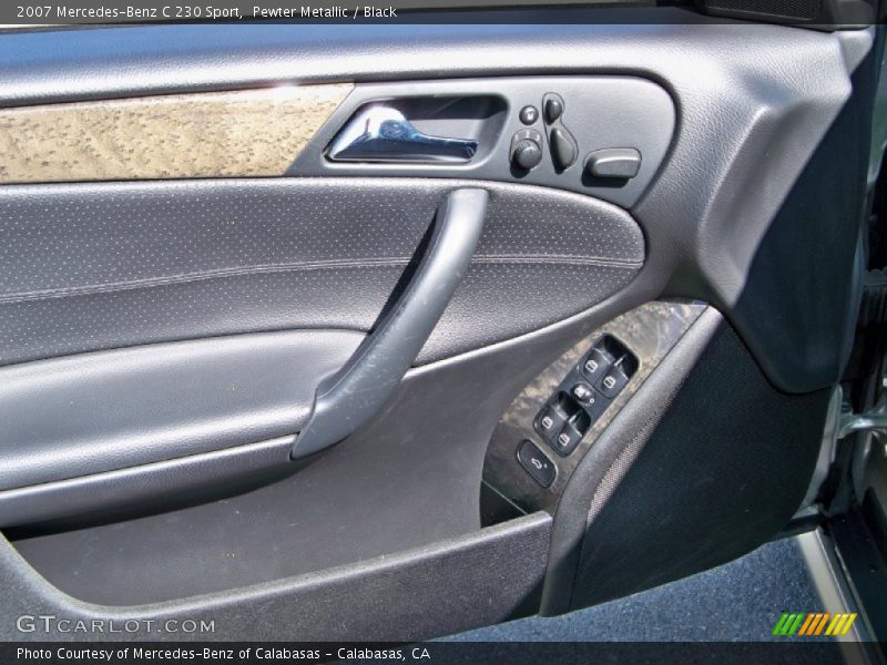 Pewter Metallic / Black 2007 Mercedes-Benz C 230 Sport