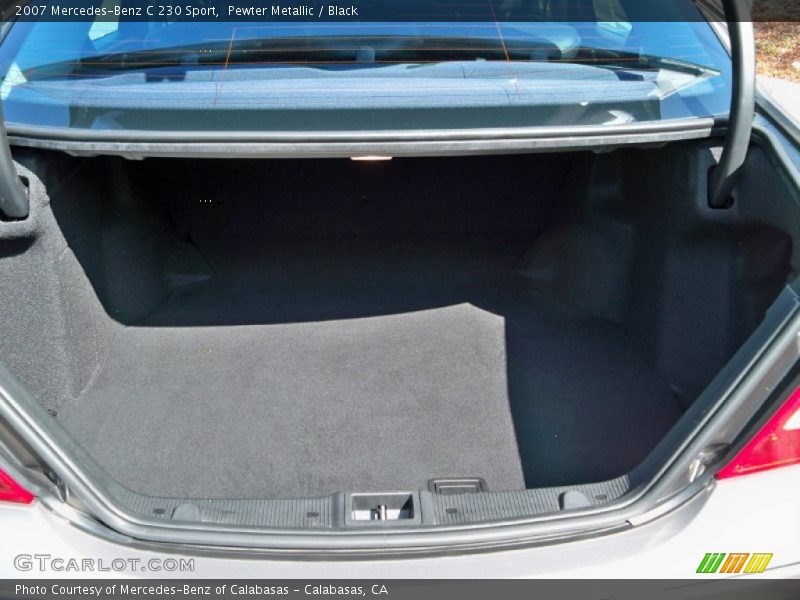 Pewter Metallic / Black 2007 Mercedes-Benz C 230 Sport