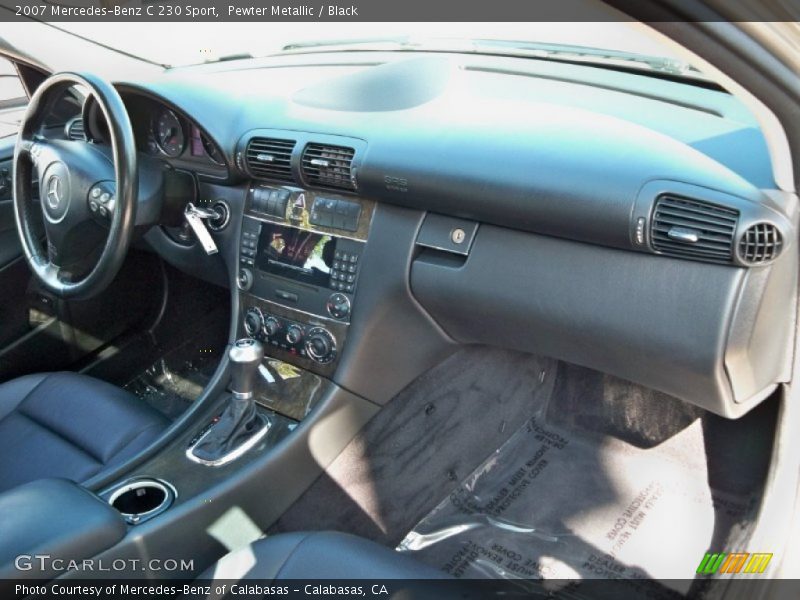 Pewter Metallic / Black 2007 Mercedes-Benz C 230 Sport