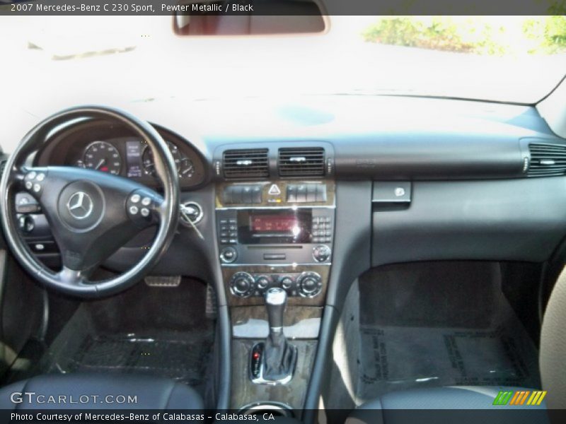 Pewter Metallic / Black 2007 Mercedes-Benz C 230 Sport