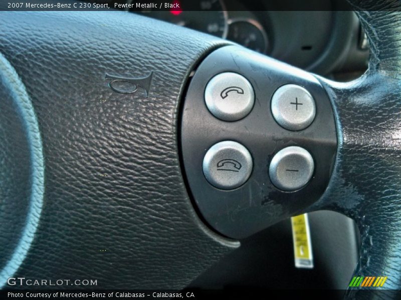 Pewter Metallic / Black 2007 Mercedes-Benz C 230 Sport
