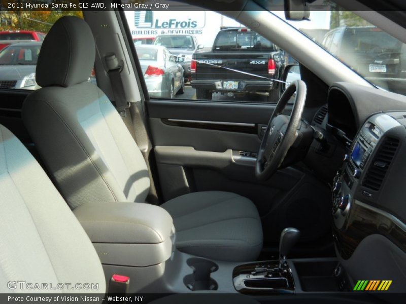 Mineral Gray / Gray 2011 Hyundai Santa Fe GLS AWD