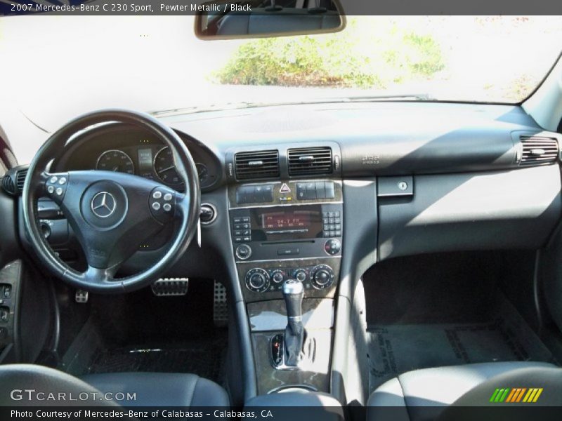 Pewter Metallic / Black 2007 Mercedes-Benz C 230 Sport
