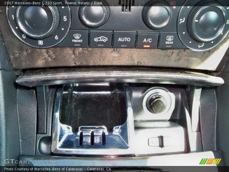 Pewter Metallic / Black 2007 Mercedes-Benz C 230 Sport