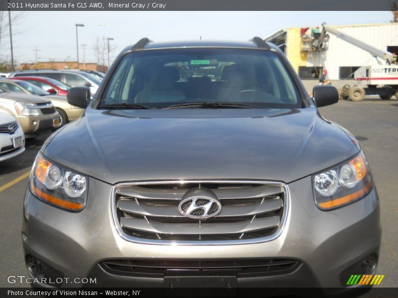 Mineral Gray / Gray 2011 Hyundai Santa Fe GLS AWD