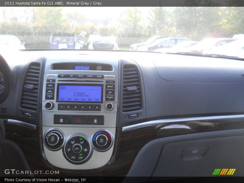 Mineral Gray / Gray 2011 Hyundai Santa Fe GLS AWD