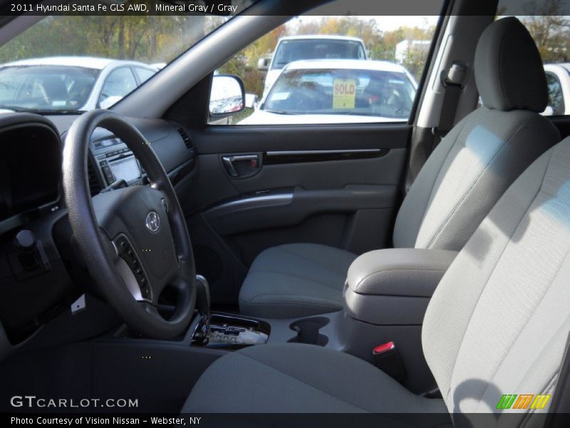 Mineral Gray / Gray 2011 Hyundai Santa Fe GLS AWD