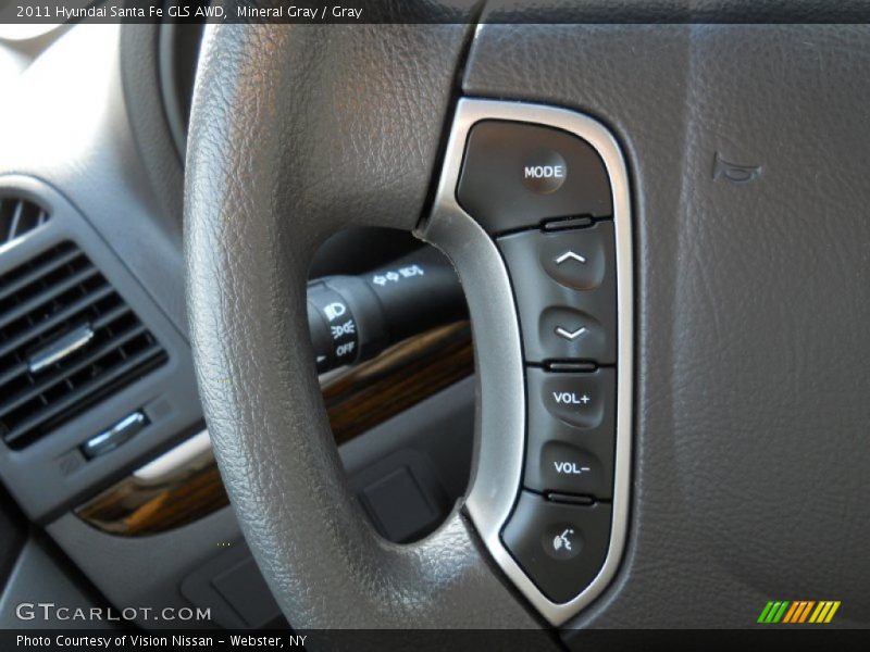 Controls of 2011 Santa Fe GLS AWD