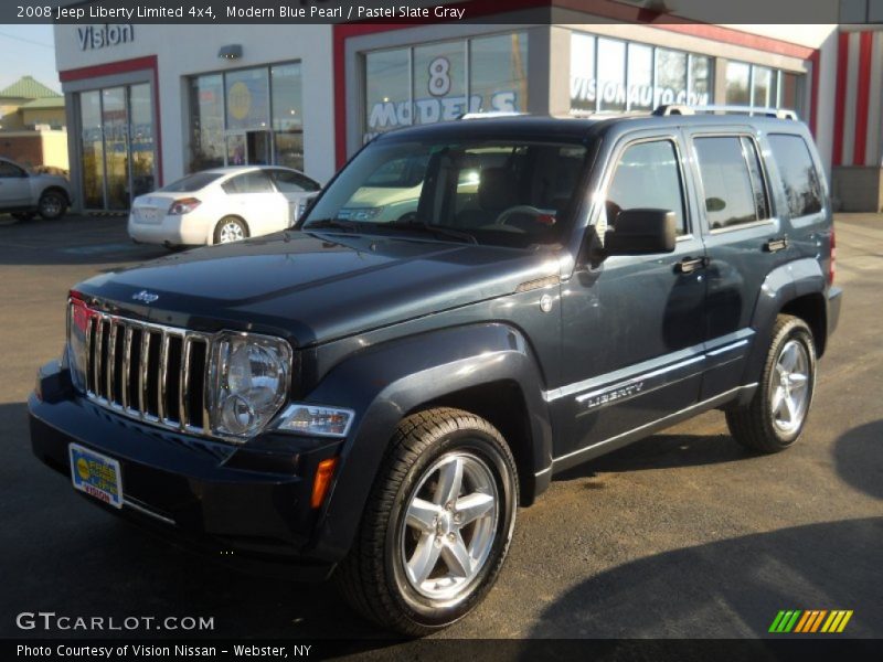 Modern Blue Pearl / Pastel Slate Gray 2008 Jeep Liberty Limited 4x4