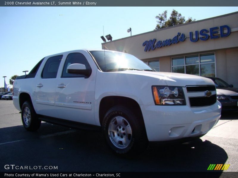 Summit White / Ebony 2008 Chevrolet Avalanche LT