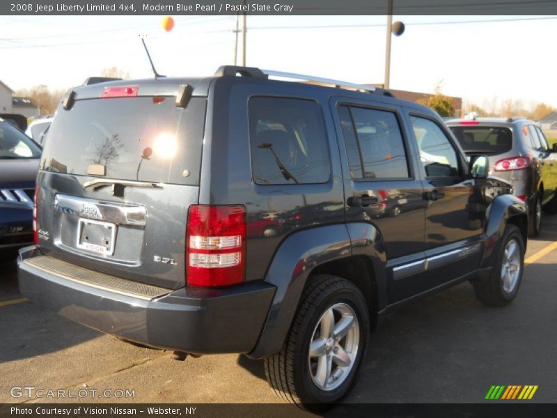 Modern Blue Pearl / Pastel Slate Gray 2008 Jeep Liberty Limited 4x4