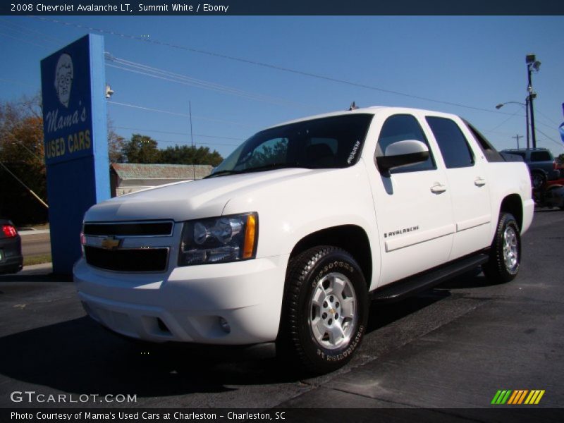 Summit White / Ebony 2008 Chevrolet Avalanche LT
