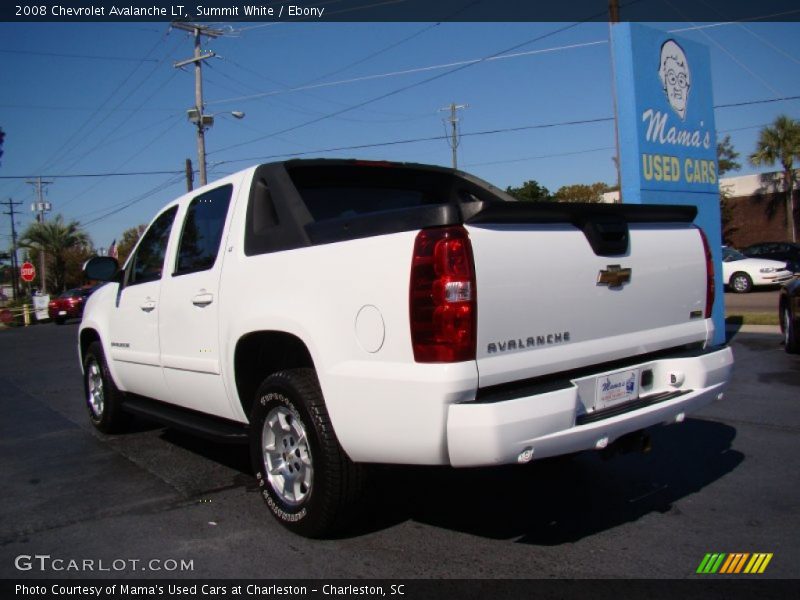 Summit White / Ebony 2008 Chevrolet Avalanche LT