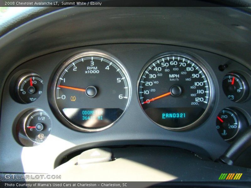 Summit White / Ebony 2008 Chevrolet Avalanche LT