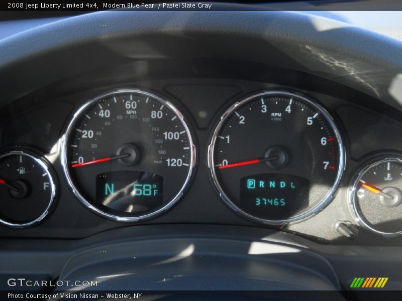 Modern Blue Pearl / Pastel Slate Gray 2008 Jeep Liberty Limited 4x4