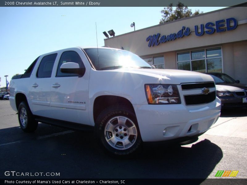 Summit White / Ebony 2008 Chevrolet Avalanche LT