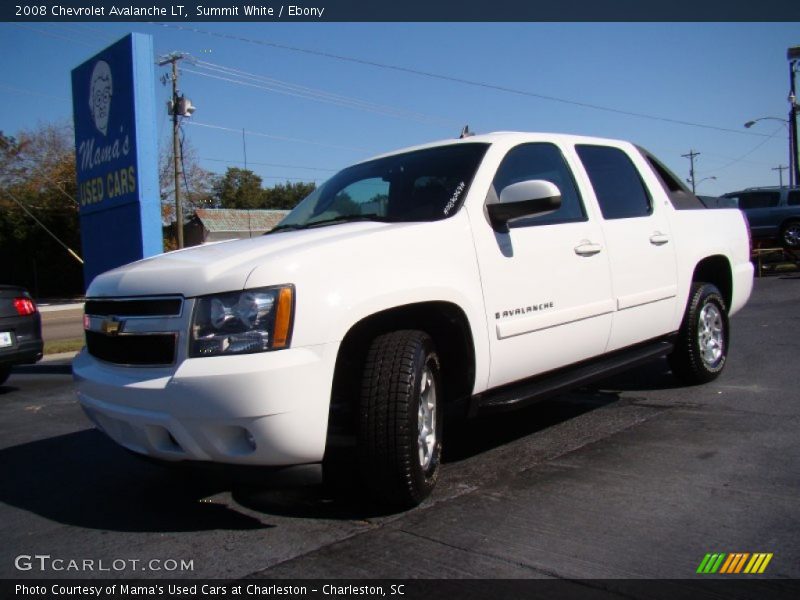 Summit White / Ebony 2008 Chevrolet Avalanche LT