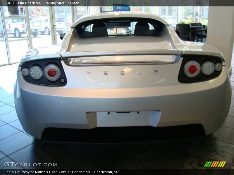 Sterling Silver / Black 2008 Tesla Roadster