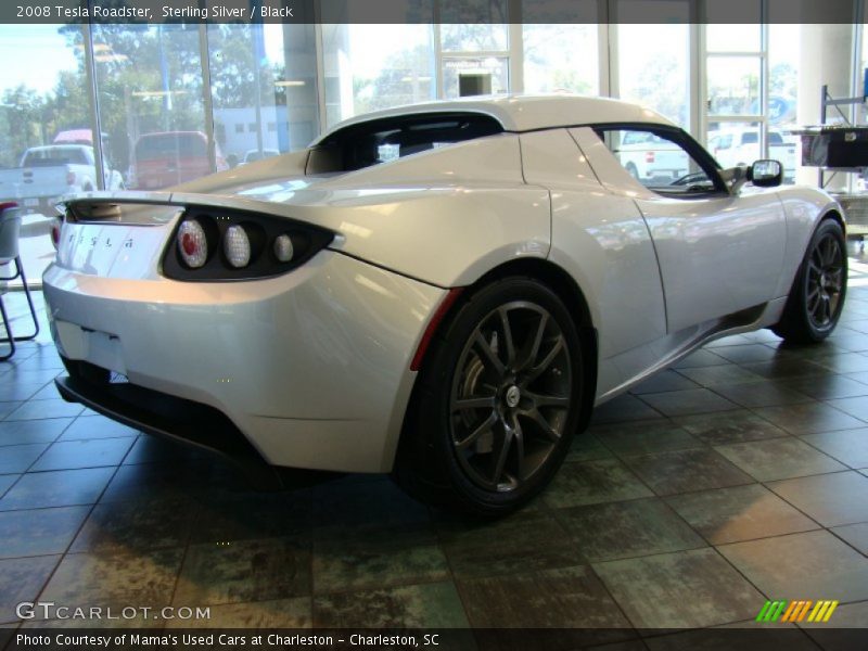 Sterling Silver / Black 2008 Tesla Roadster