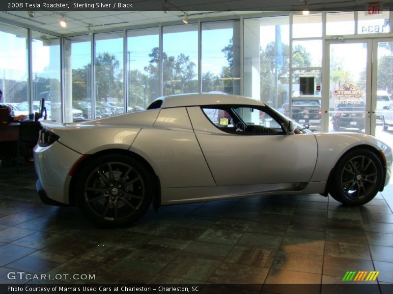 Sterling Silver / Black 2008 Tesla Roadster