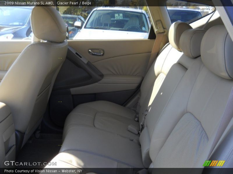 Glacier Pearl / Beige 2009 Nissan Murano SL AWD