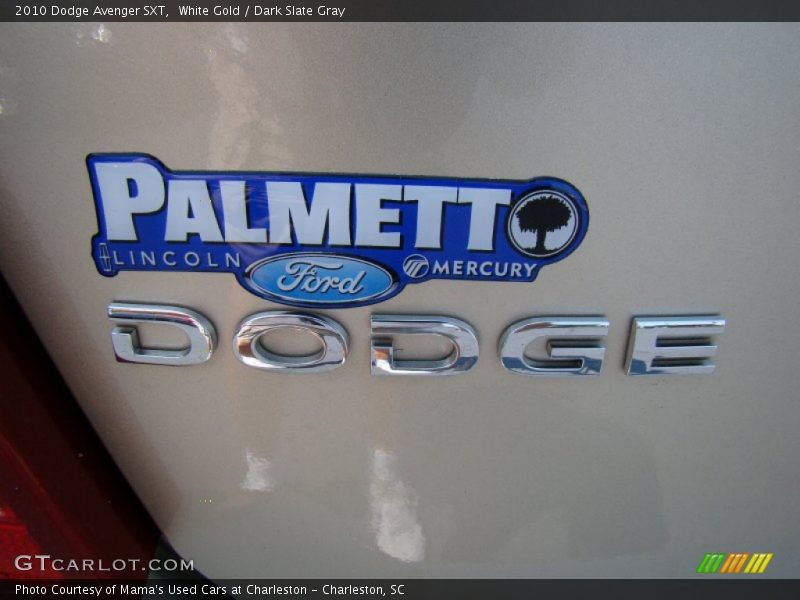 White Gold / Dark Slate Gray 2010 Dodge Avenger SXT