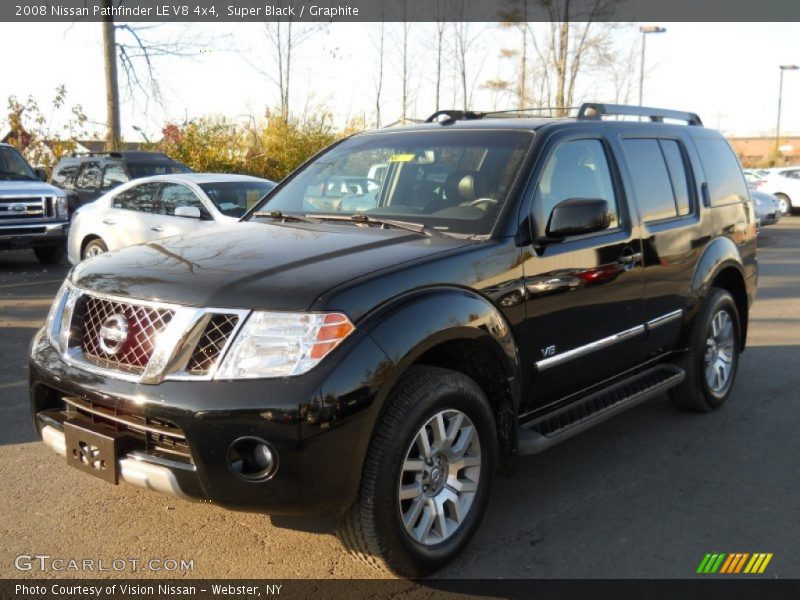 Super Black / Graphite 2008 Nissan Pathfinder LE V8 4x4