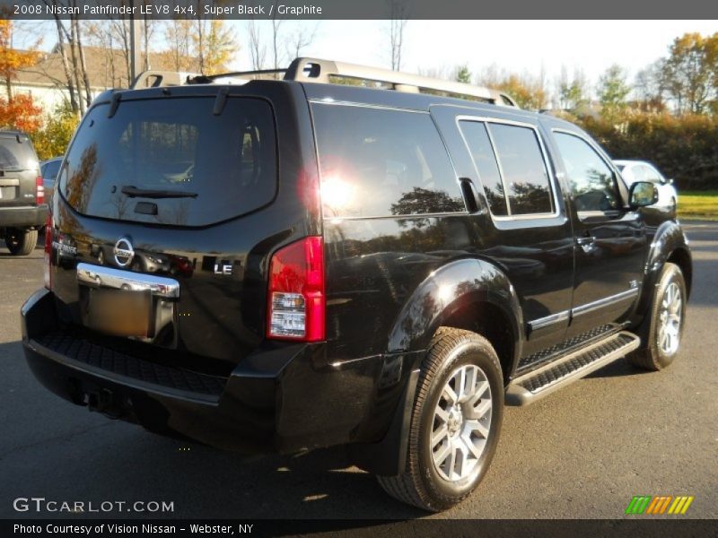 Super Black / Graphite 2008 Nissan Pathfinder LE V8 4x4