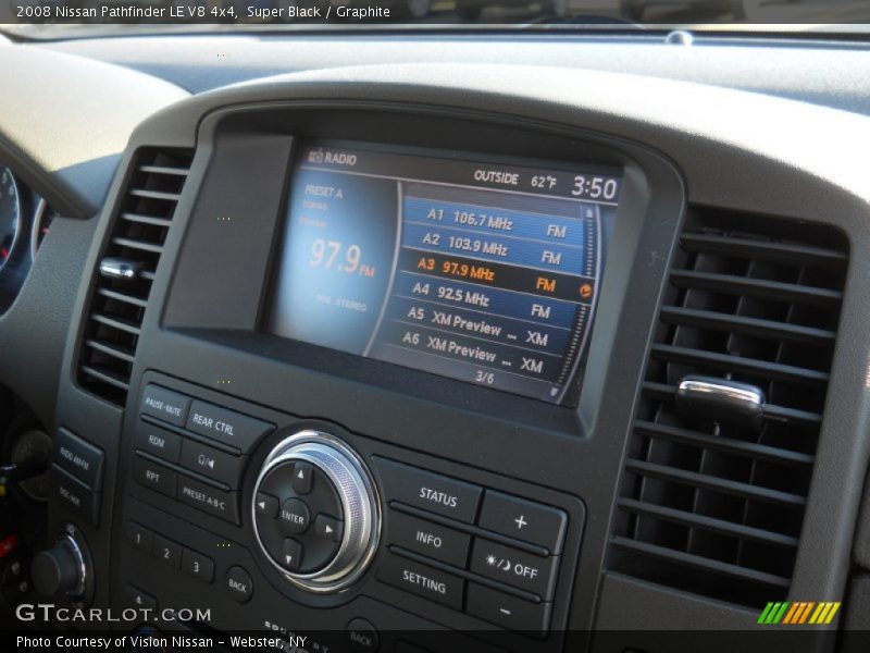Super Black / Graphite 2008 Nissan Pathfinder LE V8 4x4