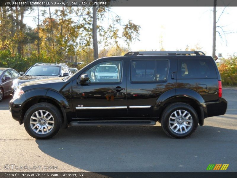 Super Black / Graphite 2008 Nissan Pathfinder LE V8 4x4