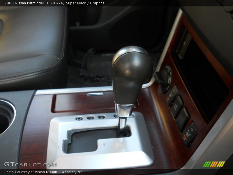 Super Black / Graphite 2008 Nissan Pathfinder LE V8 4x4