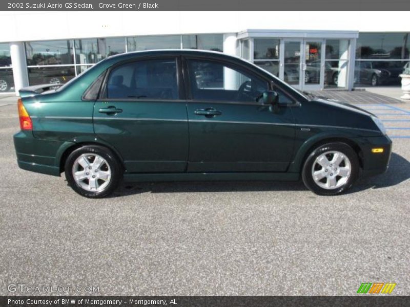 Grove Green / Black 2002 Suzuki Aerio GS Sedan