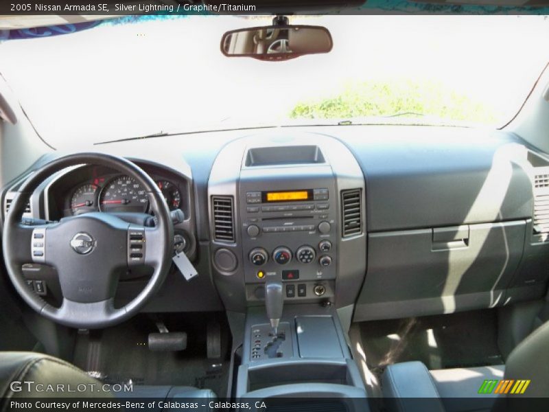 Silver Lightning / Graphite/Titanium 2005 Nissan Armada SE