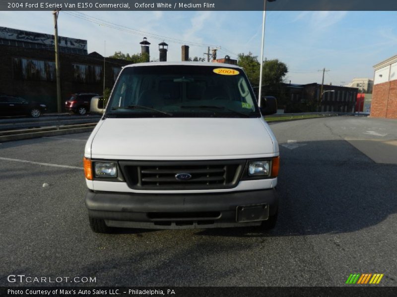 Oxford White / Medium Flint 2004 Ford E Series Van E150 Commercial