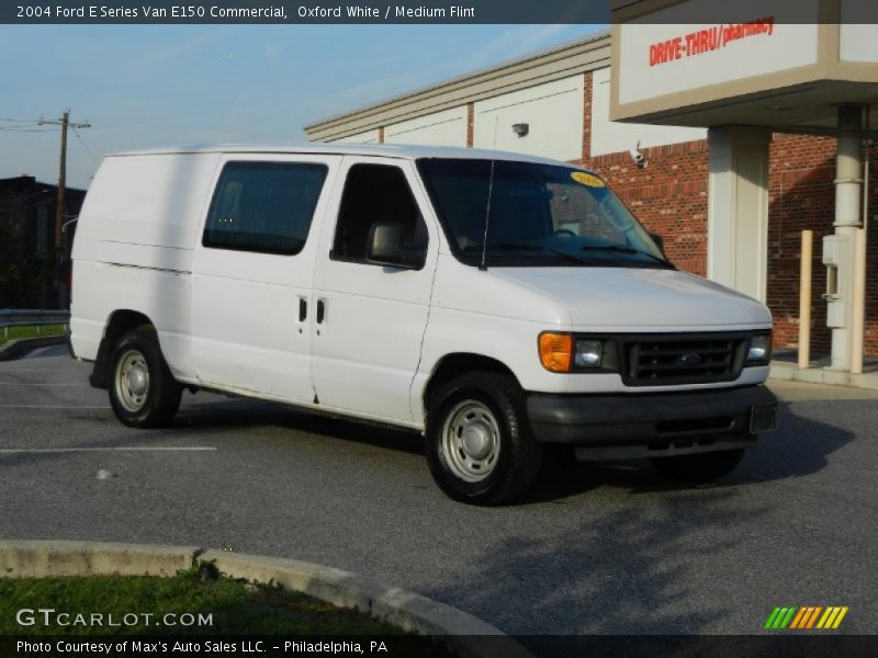 Oxford White / Medium Flint 2004 Ford E Series Van E150 Commercial