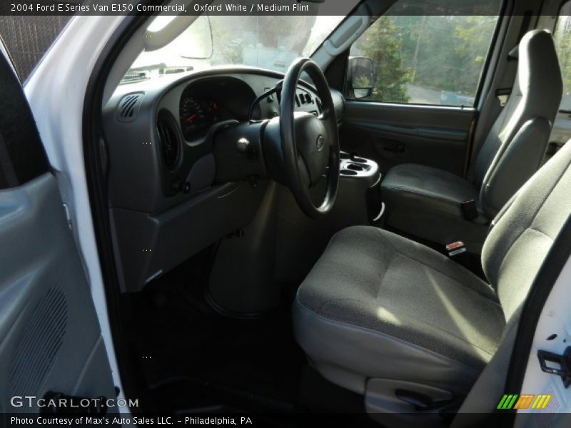 Oxford White / Medium Flint 2004 Ford E Series Van E150 Commercial