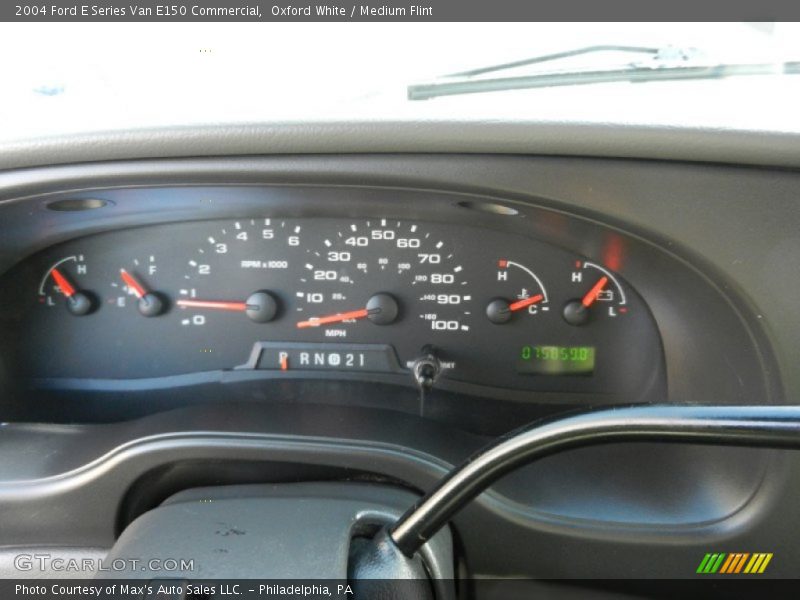 Oxford White / Medium Flint 2004 Ford E Series Van E150 Commercial