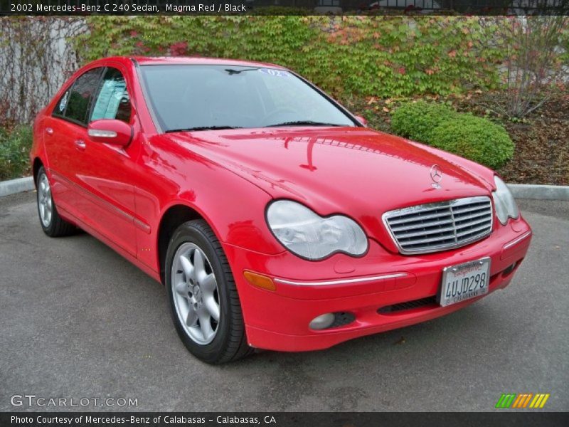 Magma Red / Black 2002 Mercedes-Benz C 240 Sedan