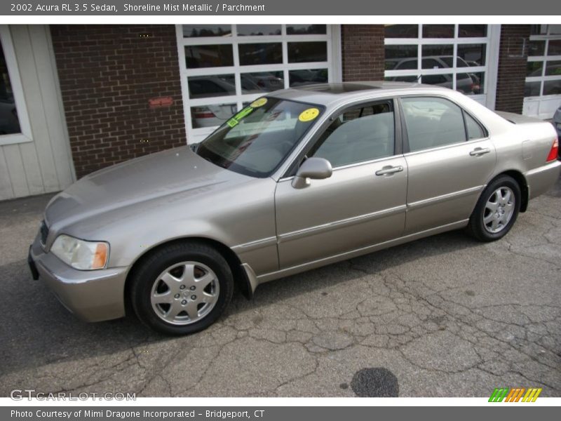 Shoreline Mist Metallic / Parchment 2002 Acura RL 3.5 Sedan