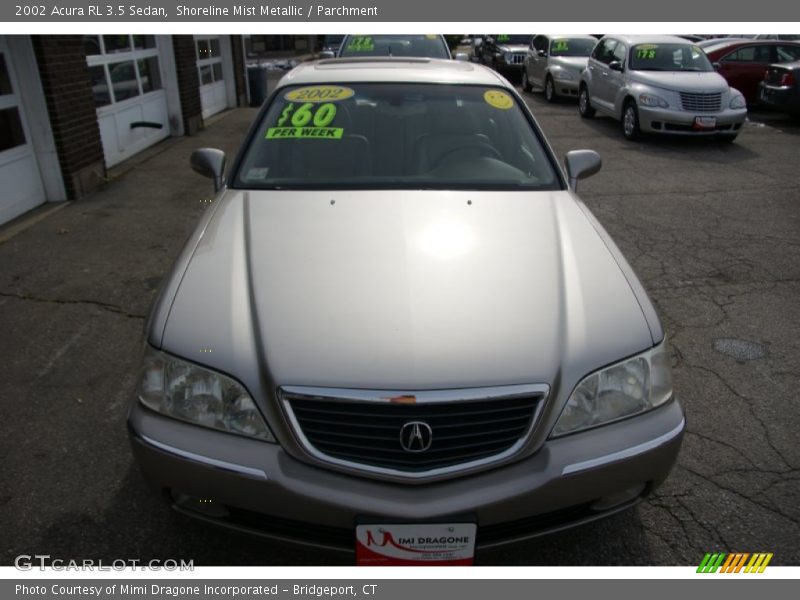 Shoreline Mist Metallic / Parchment 2002 Acura RL 3.5 Sedan