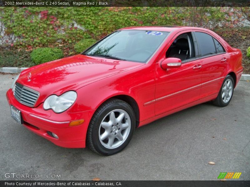 Magma Red / Black 2002 Mercedes-Benz C 240 Sedan