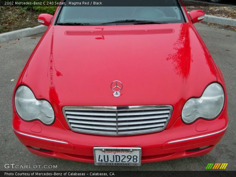 Magma Red / Black 2002 Mercedes-Benz C 240 Sedan
